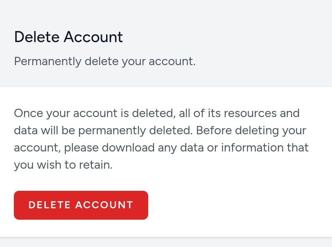 LingoFlow - Delete account step 2